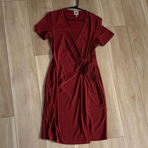 Burgundy Wrap Dress